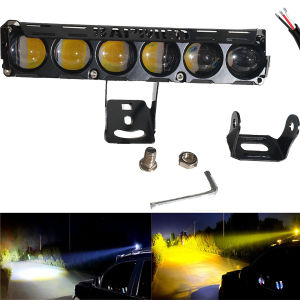 2PCS 6-bulb Laser Shooting Lights mini driving light Full Set Projector grill 40W Motor HeadLight