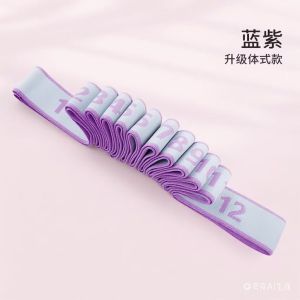 AE Digital resistance elastic band for gymnastics yoga stretching mens and womens fitness leg strength training and dance stretching