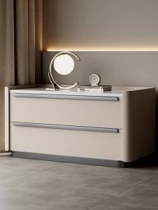 Bedside Table Solid Wood Bedside Cabinet Multifunctional No Installation Drawer Cabinet Simple