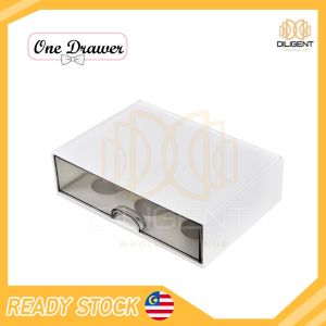 【D309】Kotak Penyimpanan Laci Tumpukan Kreatif Large Capacity Stationery Jewelry Storage Box Desk Organizers