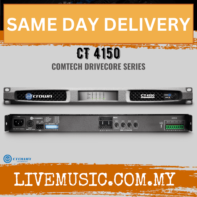 Crown CT 4150 Four-channel, 125W @ 4Ω Power Amplifier ( CT-4150