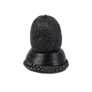 RENJE Antique Headwear Hanfu Wig for Men Chinese Style Hanfu Hairpin Ancient Style Hair Crown Hair Accessories Photo Props Fake Hair Bun