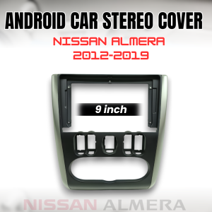 CPA ANDROID CAR STEREO COVER 9INCH NISSAN ALMERA 2012-2019  WITH STEREO WIRE HARNESS POWER CABLE(11491)
