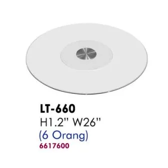 🔥OFFER🔥G+FURNITURE Tempered Glass Table/Rotating Top Table/Round Marble Glass-3 Sizes-Meja Makan Kacang Pusing玻璃转盘