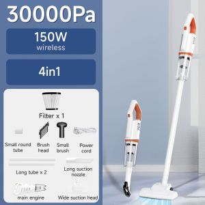 JameMirs 30000Pa Cordless Handheld Vacuum Ultra 3in1 Light Strong Suction Cat Hair Vacuum Cleaner Lightweight House & Car Vacuum