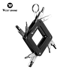 WEST BIKING Portable Multitool Repair Tool Bike Emergency Maintenance Multitool Bicycle Cycling Mechanic Repair Kit Tools