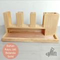 Booth Portable Gerobak Stand Meja Lipat Jualan Event Desk Full Kayu Display Sayap Bongkar Pasang. 
