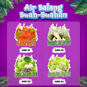 PVC STICKER AIR BALANG SAIZ 10X10 INCI (PELBAGAI DESIGN DAN JENIS AIR - TAHAN LASAK / KALIS AIR)