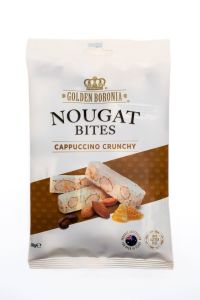 Golden Boronia Nougat Bites Cappuccino Crunchy น้ำหนัก 100 กรัม BB.22/06/26 สินค้ามีฮาลาล