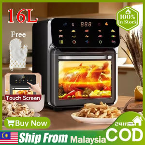 16L Air Fryer Oven Inverter With Touch LED Screen Visual Window Series Support Timer Temperature Control Smart Electric Fryer Large Capacity Multifunction Smoke-free No Oil Fume Household for Kitchen