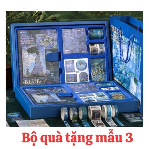 sổ tay bìa cứng - bộ quà tặng phong cách cổ điển vintage chủ đề hội họa châu âu - claude monet - vincent van gogh