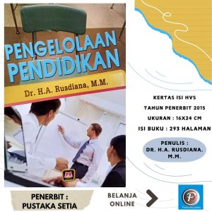 PENGELOLAAN PENDIDIKAN ~ Pustaka Setia