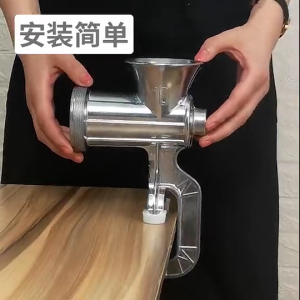 Functional Hand Crank Mincer Durable Kitchen Grinder Hand Operated Mincer for Sausage Preparation