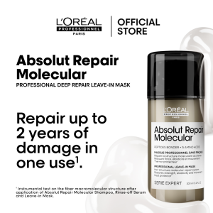 LOreal Professionnel Serie Expert Absolut Repair Molecular Leave-In Mask for Damaged Hair Textures 100ml