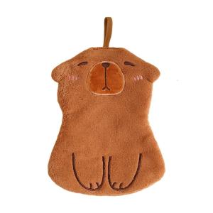 Dễ thương phim hoạt hình capybara khăn Polyester treo nonshedding khăn tắm thấm nước mạnh khăn nhỏ cho phòng tắm