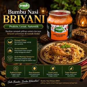 Bumbu Nasi Briyani 190 gr Bumbu Nasi Briyani Rempah Murni Bumbu Nasi Briyani NON MSG