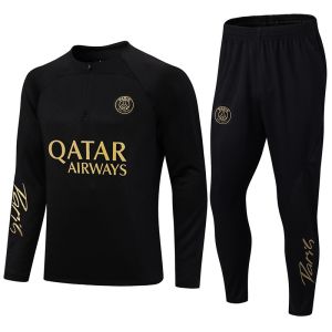 AU Paris Messi Neymar Football Training Suit Autumn Winter Long Sleeve Match Uniform Breathable Quick-Dry Team Set