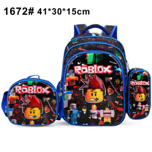 ❖Cindy chen✦ 3in1 Cartoon Backpack with Insulated Lunch Bag and Pencil Case Kids School Bag