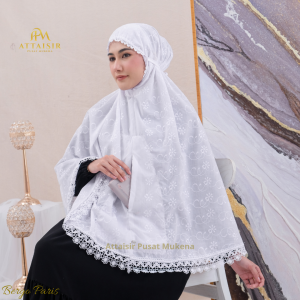 Apm Kerudung - Bergo Jilbab Instan Hijab Saku Jumbo Haji Dan Umroh Katun Paris Bordir