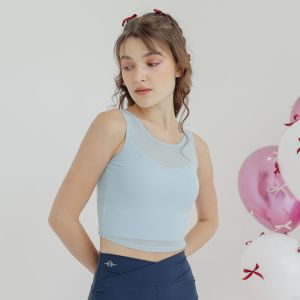 AURA - Francesca Criss Cross Mesh | Yoga | Pilates