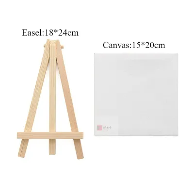 Canvas Painting Set Canvas And Easel Includes Acrylic Paint Paintbrush Palette for Painting School Supply