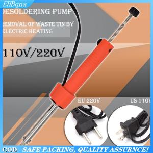[COD] Electrothermal Vacuum Solder Sucker 110-220V EU US Durable Desoldering Pump Soldering Iron Pen Dual Purpose Repair Tool