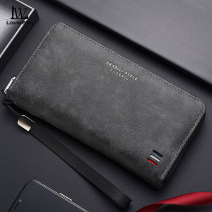 LouisWill Mens Long Wallet Soft PU Long Wallet Multi-Functional Wallet Large Capacity Purse Multi-Card Position ID Credit Cards Holders Coin Pouch PU Leather Coin Bag Business Wallets