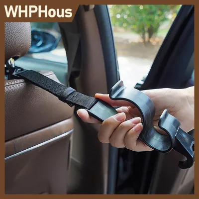 WHPHous 2 cái móc treo ghế sau xe hơi móc treo tựa đầu ghế sau đa chức năng móc treo ô giữ ghế sau móc nội thất