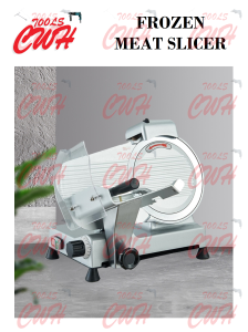 SEMI AUTO COMMERCIAL FROZEN MEAT SLICER SLICING CUT CUTTER SAUSAGE ROLL THIN CUTTING PENGHIRIS PEMOTONG DAGING SOSEJ 冻肉肥牛羊肉切片机 CWH TOOLS SDN BHD CWH GROUP CWH TOOLS TRADING