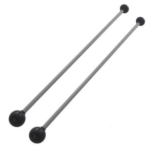 1 Pair Orff Marimba Mallets Drum Stick Black Rubber Xylophone Mallets Double-head Drumsticks for Percussion Instrument