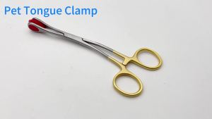 KITA tongue forceps animals cats dogsTongue Depressors Silicone tip Veterinary oral Instrument