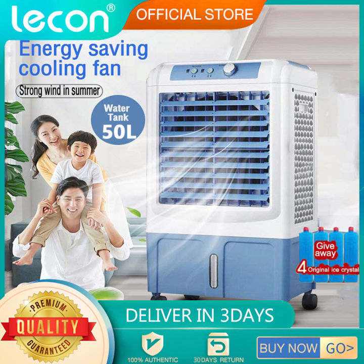 Lecon Large 50L Evaporative Air Conditioner Fan Mobile Air Conditioner