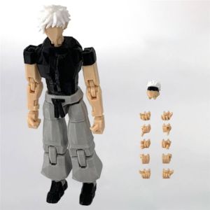 VALUEPULSE รูปร่างที่มีหลายข้อต่อ ฟิกเกอร์จูจุสึไคเซ็น ปีทีจี 3D พิมพ์ หุ่นจำลองอนิเมะเรียวเมน ซุคุนะ ของขวัญสะสม โมเดลของเล่นโกโจ ซาโตรุ สำหรับแฟนๆ