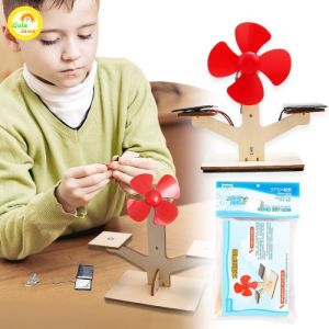 Kit Edukasi Solar Panel Paket / Paket Rangkaian Dinamo Kipas / Baling Baling Panel Tenaga Matahari / Surya
