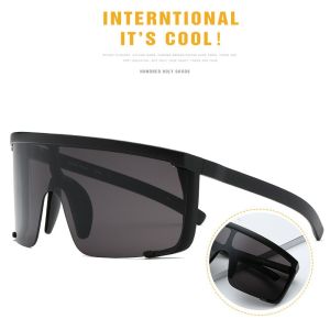 PRAYERF กระจกบานใหญ่ ครึ่งหน้า Goggle ท็อปแบน กันลม โอเวอร์ไซส์ แว่นกันแดด บิ๊กเฟรม แว่นตาปั่นจักรยาน ชิลด์ไวเซอร์