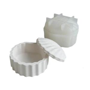 Non-stick Shell Container Mold Epoxy Resin Silicone Mold DIY Crafts Ornament Tool for DIY Storage Box Candlestick