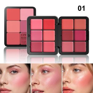 SAVVYSHELF 12 Colors Blusher Concealer Palette Natural Finish Multi-purpose Makeup Palette Matte Finish Face Blush Palette For Everyday Makeup