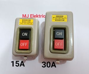 PUSH BUTTON ON OFF 15A 3 Phase BS-216B MJ Elektric