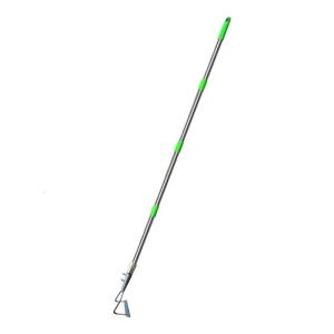 Multifunctional Stainless Steel Garden Shovel Hollow Hoe For Weeding Grass Soil Moss With 4 Section Extendable Handle