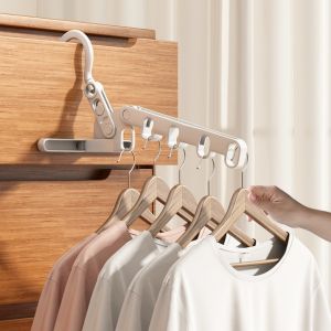 【COD】Foldable five-hole clothes drying rack portable for business trips indoor clothes hanging