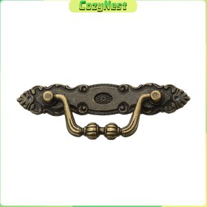 C.N Bronze Color Classical Vintage Retro Carving Drawer Handle Cabinet Furniture Handle 1Pc