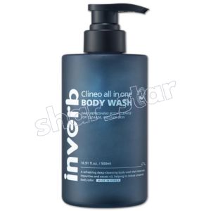 Inverb Clineo All-in-One Body Wash 500ml 24H Odor Control Deep Cleanse Moisturizing Body Wash