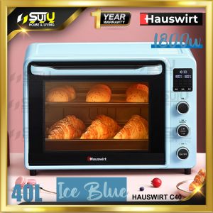 HAUSWIRT C40 40L Electric c/w Oven Aluminum Tray 1800W ( Sakura Pink / Ice Blue )