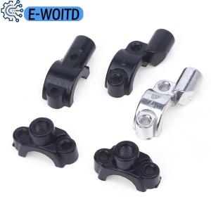 E-WOITD 22mm Handlebar 10mm ThreadMotorcycle Master Cylinder Brake Lever Mirror Mount Clamp Rear View Mirror Holder Adapter.