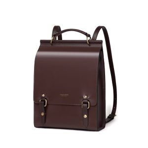 Leacat Women Genuine Leather 14 inch laptop Backpacks Fashion Shoulder Bags Female Backpack Ladies Travel Backpack School Bags For Girls