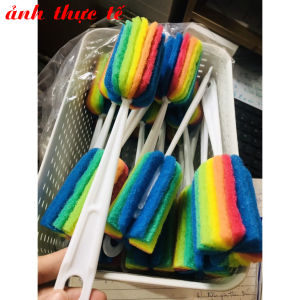 Cọ Rửa Bình Sữa Cây Cọ Rửa Ly 7 Màu - Cọ Rửa Ly Bình Nước Bình Giữ Nhiệt 7 Màu Cầu Vồng Cọ Rửa Ly Cốc Chén Uống Nước Bình Sữa Tiện Dụng Tramanhshop
