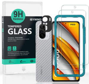 Ibywind Poco F3/Redmi K40【2PCS Pack】Tempered Glass Screen Protector With Easy Install Kit
