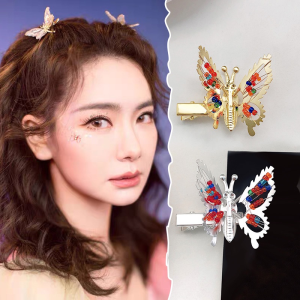 Moving Butterfly Spring Clip Girl Super Fairy Shattered Hair Clip Hair Accessories Fashionable Butterfly Hair Clip
