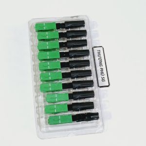Đầu quang SC / APC Xanh lá (Fast Connector Optical Fiber - Rệp quang mạng APC)
