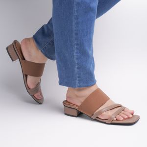 Zavatu Sendal Wanita Hak Tahu 3 Cm Big Size Jumbo 41 45 ZVT 073 Moka